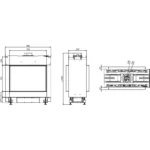Камінна топка Defro Home VITAL 51 S T - Газ пропан