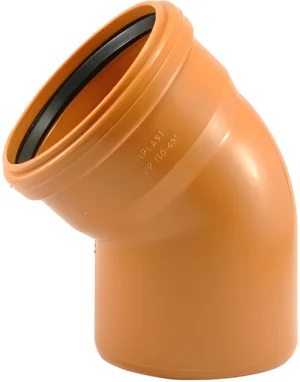 Коліно каналізаційне з ПВХ Magnaplast Ø160/45°