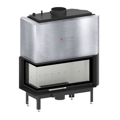 Камінна топка з водяним контуром HITZE ALAQS90x41.LG-D 21 кВт, ліва з гільйотиною