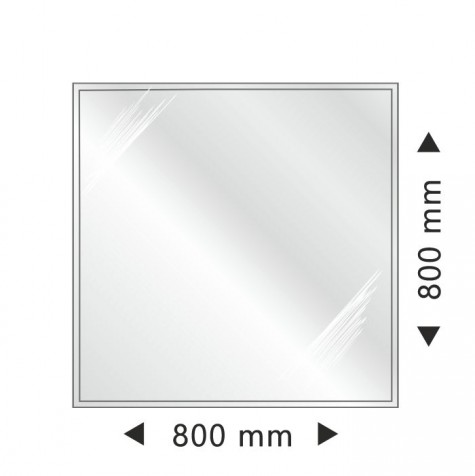 Квадратна скляна основа з фаскою 800x800 mm