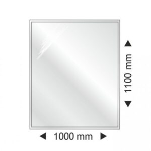 Прямоугольное стеклянное основание 1000x1100mm