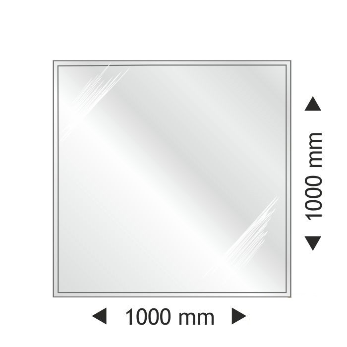 Квадратна скляна основа 1000x1000 mm