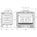 Камінна топка UNIFLAM 600 ECO з шибером