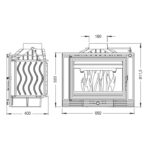 Камінна топка UNIFLAM 700 ECO з шибером