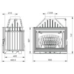 Камінна топка UNIFLAM 700 LUX ECO з шибером