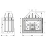 Камінна топка UNIFLAM 700 OPTIMA ECO з шибером