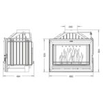 Камінна топка UNIFLAM 700 OPTION ECO з шибером