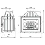 Камінна топка UNIFLAM 700 PLUS ECO з шибером