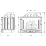 Камінна топка UNIFLAM 700 SELENIC ECO з шибером