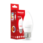 Світлодіодна лампа Vestum C37 6W 4100K 220V E27 1-VS-1301