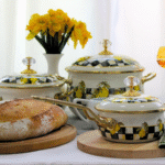 Ковш эмалированный "SICILY" Elmani с крышкой, 0,9 л, 14 см х 31 см