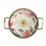Каструля емальована "PEONY" Elmani з кришкою, 2,1 л, 16 см