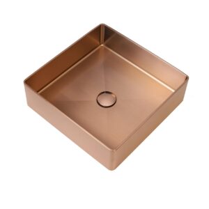 Умивальник Platinum Handmade PVD мідний 400×400 мм