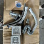 Сифон двойной для моек Handmade (квадратный сифон, квадратный перелив)