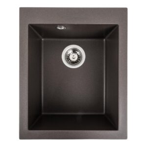 Гранітна мийка для кухні Platinum 4150 SOKIL матова Темна скеля
