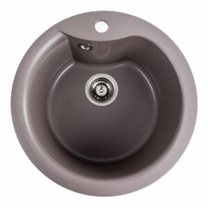 Гранітна мийка для кухні Platinum 480 TURAS матова Дюна