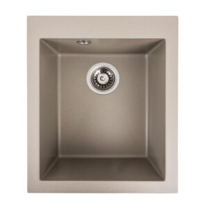 Гранітна мийка для кухні Platinum 4150 SOKIL матовий Титан