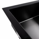Кухонная мойка стеклянная CM 78*50 PVD VALESO Handmade черная