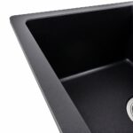 Гранитная мойка для кухни VALESO ZIRKONE 6250 матовая Черная