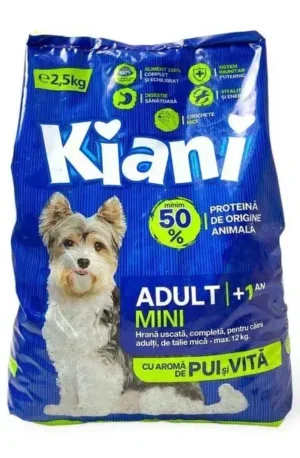Сухий корм для дорослих собак маленьких порід KIANI DOG ADULT MINI 2.5кг