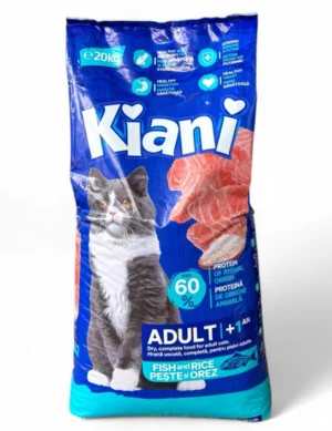 Сухий корм для дорослих котів Kiani риба 20кг