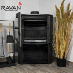 Чавунна піч-камін на дровах Deluxe 14 кВт Ravan