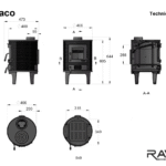 Піч-камін Monaco 7 кВт Ravan