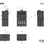 Піч камін Nevada 14кВт Ravan