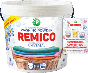 Пральний порошок універсальний 5 кілограмів ТМ “REMICO”