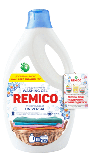 Гель для прання універсальний 6 літрів ТМ “REMICO”