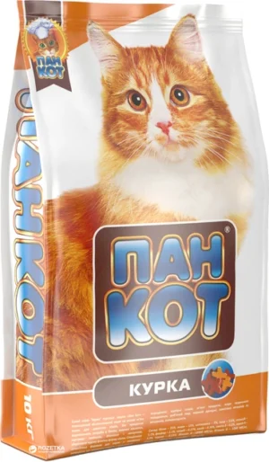 Сухий корм для котів ПАН КІТ 10кг курка