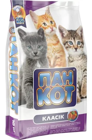Сухий корм для кошенят ПАН КІТ 10кг класік