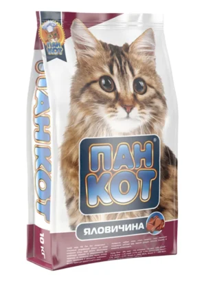 Сухий корм для котів ПАН КІТ 10кг яловичина