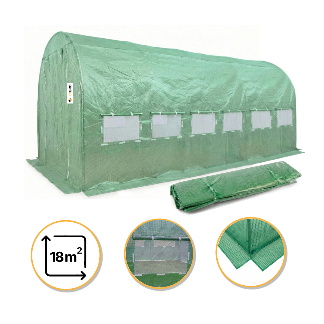 Плівка для теплиці LEOBRO 18м2 армована (LB-GC133-GRN)