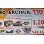 Геотекстиль (110 г/м²) 0,8*50 черный геотекстиль садовый