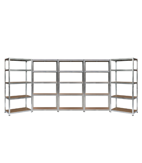 Набор из пяти стеллажей LEOBRO Premium 150 х 350 х 30 см, 150кг/полка, 5 полок (LB-R110Х5)