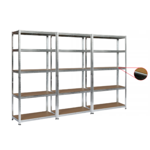 Набор из трех стеллажей LEOBRO Premium 150 х 210 х 30 см, 150кг/полка, 5 полок (LB-R110Х3)