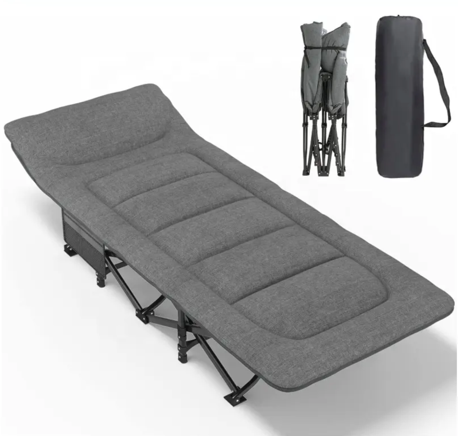 Туристична розкладачка LEOBRO Сіра (HT-169K Grey)