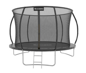 Батут із внутрішньою захисною сіткою 252 см LEOBRO Premium Pro 8FT BLACK