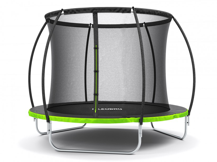 Батут із внутрішньою захисною сіткою 252 см LEOBRO Pro 8FT GREEN