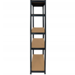 Стеллаж LEOBRO Black 150 х 70 х 30 см, 175кг/полка, 5 полок (LB-R117)