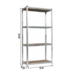 Стеллаж LEOBRO Premium 180 х 90 х 30 см, 175кг/полка, 4 полки (LB-R101)