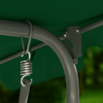 Качеля с подушками на 3 человека LEOBRO Relax Green