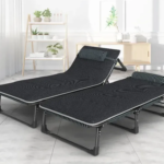 Раскладная кровать (раскладушка) с Mesh-матрасом и подушкой LEOBRO Striped (LB-FB-A2-STR)