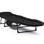 Розкладне ліжко (розкладачка) з вбудованим матрацом LEOBRO Black (LB-FB-M1-BLK)