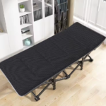 Туристична похідна розкладачка з Mesh-матрацом LEOBRO Black (LB-CC-L1-BLK)