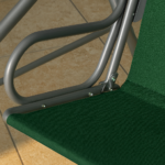 Качеля с подушками на 3 человека LEOBRO Relax Green