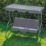 Гойдалка з подушками на 3 особи LEOBRO Relax Grey