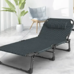 Раскладная кровать (раскладушка) с Mesh-матрасом и подушкой LEOBRO Striped (LB-FB-A2-STR)