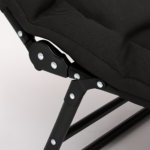 Розкладне ліжко (розкладачка) з вбудованим матрацом LEOBRO Black (LB-FB-M1-BLK)